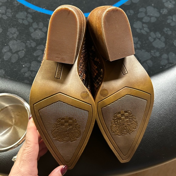 Vince Camuto, Snakeskin Ankle Boots - Picture 3 of 3